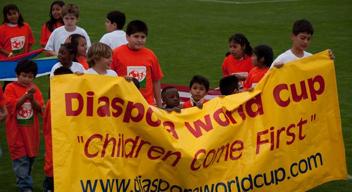 <strong>Children always come first at the Diaspora World Cup. </strong>